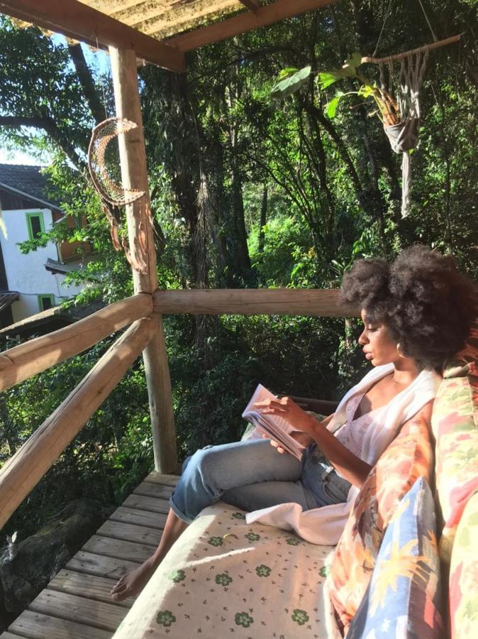 فيلا Guarda do Embaúفي Cabana Magica Praia E Floresta, Vale Da Utopia, Pinheira المظهر الخارجي الصورة